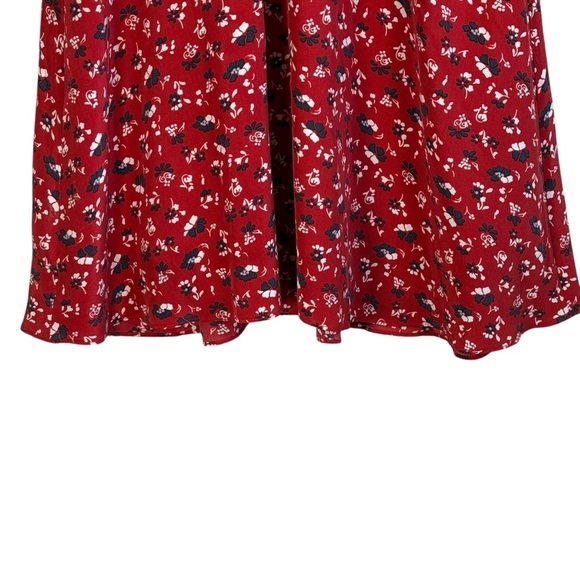 Veronica Bears Floral Red Long Sleeve Marion Dress. Size 4 - Picture 8 of 16